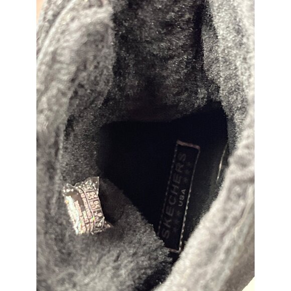 Skechers Womens Black Suede Winter Boots Sz 9 SKU 9001 - Picture 14 of 15